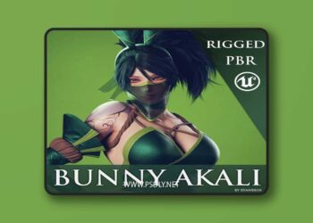 Bunny Akali – Game Ready Low poly 3D Model