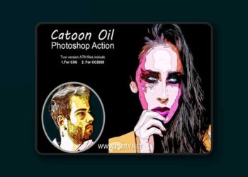Cartoon Oil Action for Photoshop