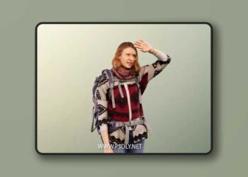 Casual Woman With Backpack low poly 3d Model