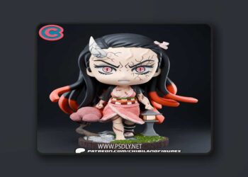 Chibi Land Figures – Nezuko Oni – Demon Slayer – Chibi – 3D Print Model STL