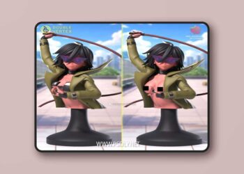 Double Vertex – Nemuri Midnight Kayama Bust – 3D Print Model STL