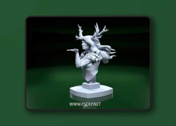 Dryad Bust 3D print Model