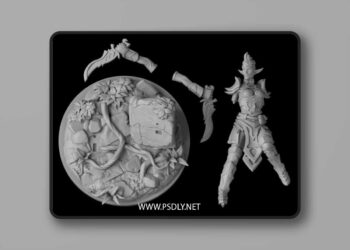 Elf Warrior 3D print Model