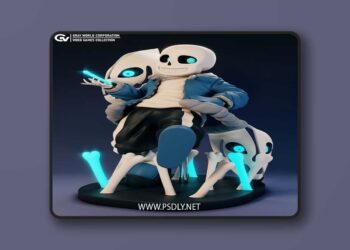 Gray World Corporation – Sans – Undertale – 3D Print Model STL