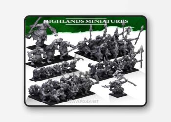 Highlands Miniatures – March 2024 Release – The Mountain Rage – 3D Print Model