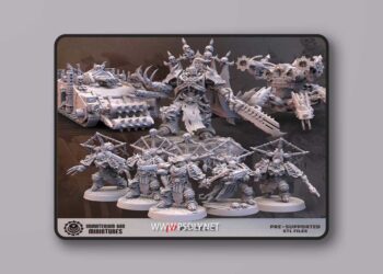 Immaterium God Miniatures – Desert Scavengers Vol. 3 – 3D Print Model