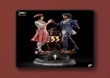 KcStudio – Gustave and Sophie – Clair Obscur – Expedition 33 Diorama – 3D Print Model STL