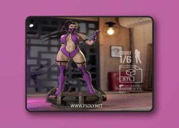 Mileena MK Fanart – 3D Print Model STL