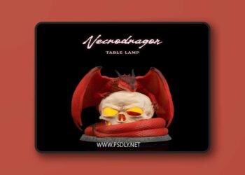 Necrodragon – Table Lamp – 3D Print Model