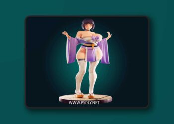 Officer Rhu – Hinata Hyuga Kimono – 3D Print Model