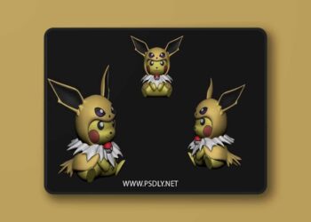 Pokemon – Pikachu Cosplay Jolteon 3D print Model