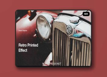 Retro Printed Photo Effect for Photoshop