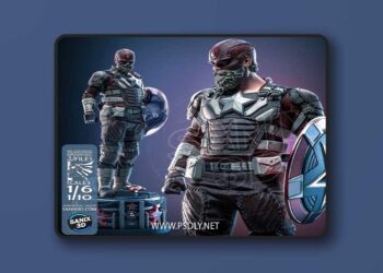 Sanix – Red Guardian – 3D Print Model STL