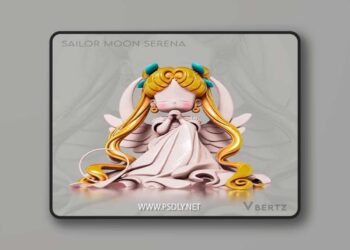 Serena Sailor Moon Chibi – 3D Print Model STL