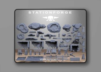 Station Forge – Trench Terrain – 3D Print Model