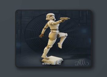 Stormtrooper Girl 3D print Model