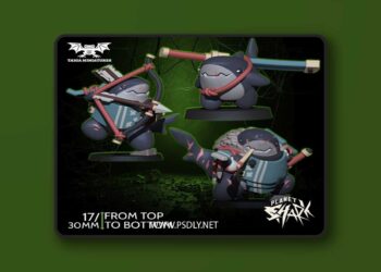 Taiga Miniatures – Sharkmurai – 3D Print Model