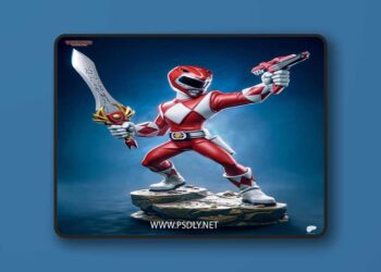 Tanuki Figures – Red Ranger – Power Ranger – Toon – 3D Print Model STL