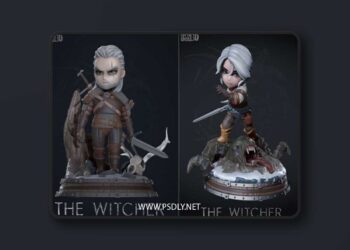 The Witcher Chibi – 3D Print Model