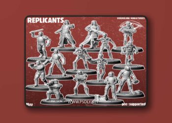 Vermilion Miniatures – Replicants – 3D Print Model