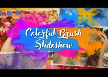 Videohive Colorful Brush Slideshow 23601100
