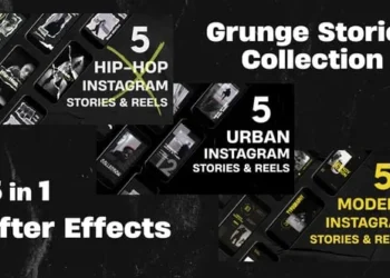 Videohive Grunge Instagram Stories Collection 62290745