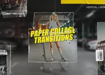 Videohive Paper Collage Transitions 62256026