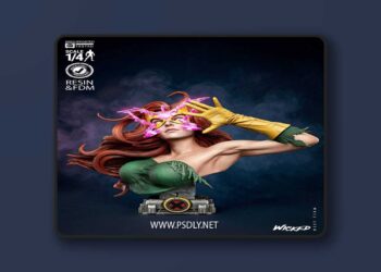 Wicked – Jean Grey Portrait Bust – 3D Print Model STL