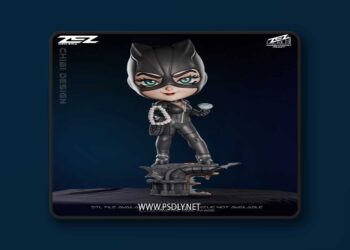 ZEZ Studio – Catwoman Chibi – 3D Print Model STL
