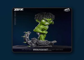 ZEZ Studio – Hulk Chibi – 3D Print Model STL