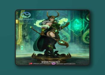 3Dmoonn – Lady Loki – Marvel Rivals – 3D Print Model STL