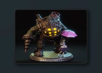 CA 3D Studios – Big Daddy and Little Sister – 3D Print Model STL