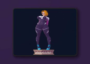 GWEN STACY THICC STRETCHING – SPIDERMAN 4 VARIATIONS 3D print Model