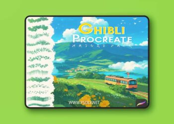 Ghibli Procreate Nature Pack 30 Brushes
