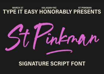 ST Pinkman Handwritten Signature Script Font