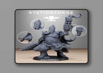Station Forge – Corrupted Guard – Unholy Priest – 3D Print Model