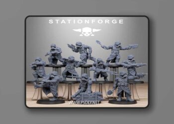 Station Forge – GrimGuard Shovel Trenches – 3D Print Model