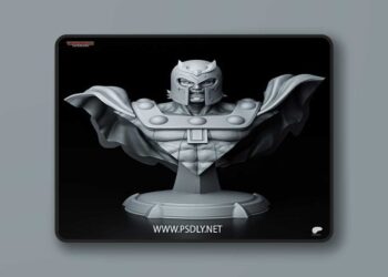 Tanuki Figures – Magneto Bust – 3D Print Model STL