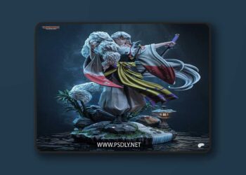 Tanuki Figures – Sesshomaru – 3D Print Model STL