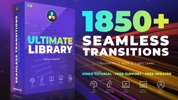 Videohive - Seamless Transitions for DaVinci Resolve V3.2 - 29835571 1 Videohive Seamless Transitions for DaVinci Resolve V3.2 29835571