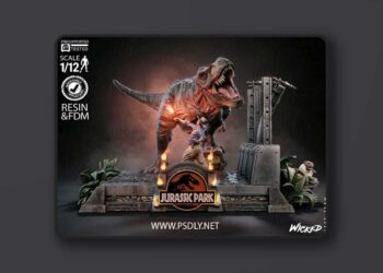 Wicked – Jurasic Park Diorama – 3D Print Model STL